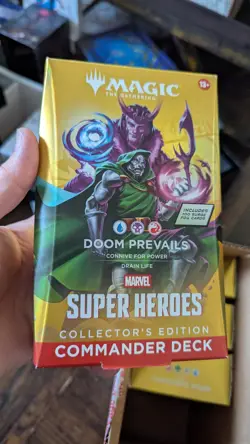 Marvel Super Hero Commander Deck Set of 4 Premium COLLECTORS EDITION Sealed Case - Image 4