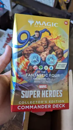 Marvel Super Hero Commander Deck Set of 4 Premium COLLECTORS EDITION Sealed Case - Image 5