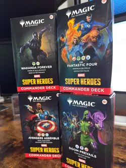 Magic 2026 Marvel Super Heroes Commander Decks Set of 4 SEALED DECKS ** NEW ** - Image 3
