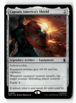 Captain America's Shield 244 Rare MTG MSH NM - Image 2