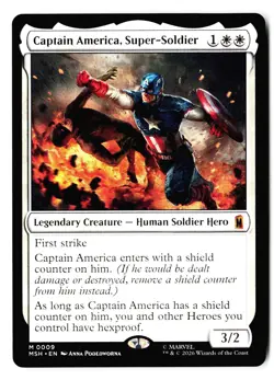 Captain America, Super-Soldier 9 Mythic Marvel Super Heroes Magic: The Gathering - Image 1