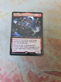 Puppet Master, String Puller Extended Art Marvel's Super Heroes MTG NM - Image 1
