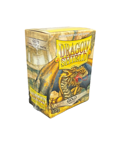 Gold Matte Dragon Shield 100 ct Standard Size - Image 1