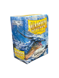 Sapphire Matte Dragon Shield 100 ct Standard Size - Image 1