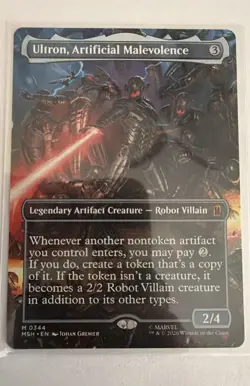 Ultron, Artificial Malevolence Borderless Marvel Super Heroes Regular Mtg Nmt! - Image 1