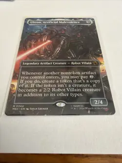 Ultron, Artificial Malevolence Borderless Marvel Super Heroes Regular Mtg Nmt! - Image 4