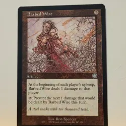 Barbed Wire (287/350) LP - Mercadian Masques - MTG - Magic ARTIFACT - Image 1