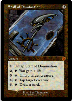 Staff of Domination The Brothers' War: Retro Frame Artifacts NM Foil - Image 1