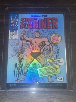 Namor the Sub-Mariner (Borderless) (0391) Marvel Super Heroes MTG Foil Near Mint - Image 1