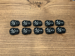 Set of 10 Double-Digit +1/+1 Counters for M:tG Magic: the Gathering Commander - Image 1