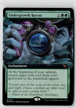 MTG MKM Karlov Manor Undergrowth Recon (Extended Art) Foil x1 NM Rare - Image 1