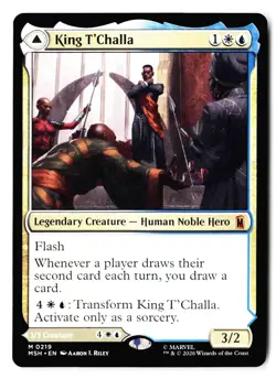 King T'Challa 219 Mythic Marvel Super Heroes Magic: The Gathering - Image 1