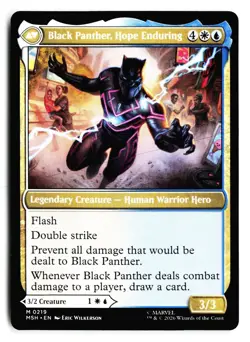 King T'Challa 219 Mythic Marvel Super Heroes Magic: The Gathering - Image 2