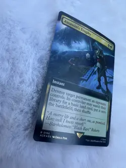 MTG Assassin’s Trophy #0166 Extended Art Rare UB: Assassin’s Creed (ACR) Foil - Image 2