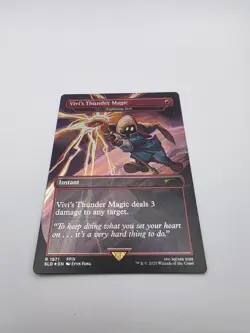 Vivi's Thunder Magic Lightning Bolt Rainbow Foil Secret Lair Drop Series NM MTG - Image 1