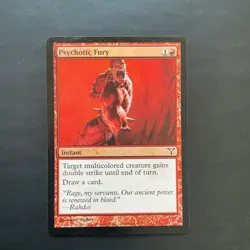 Magic: The Gathering Psychotic Fury Red Instant Dissension foil - Image 1
