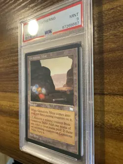 MTG✨GEMSTONE MINE ✨Weatherlight PSA 9 MINT Uncommon LAND 1997 BROM Art LOW POP ! - Image 4