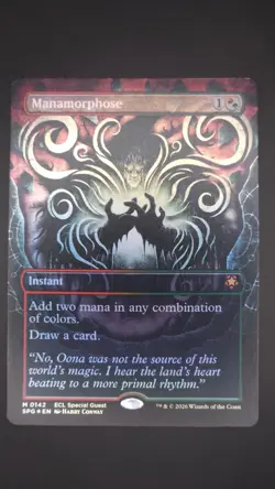 Manamorphose (Borderless) 142 Mythic Special Guests Magic: The Gathering Foil NM - Image 1