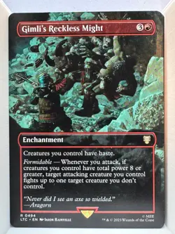 Gimli's Reckless Might (Borderless) R Commander: The Lord of the Rings: Tales of - Image 1
