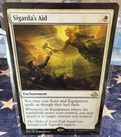 Wizards of the Coast MTG Sigarda's Aid Eldritch Moon Regular Rare 41/205 - Image 1
