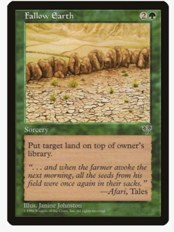 Fallow Earth - Mirage (MIR) (x4) PLAYSET Vintage Magic the Gathering - Image 1