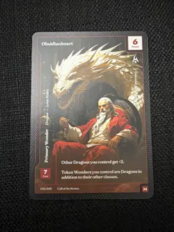 Obsidianheart Paper Mythic Wonders Of The First Call Of The Stones Dragon Wonder - Image 1