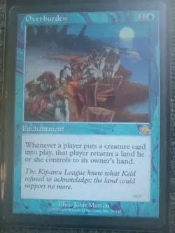 Overburden Prophecy LP Magic The Gathering Card - Image 1