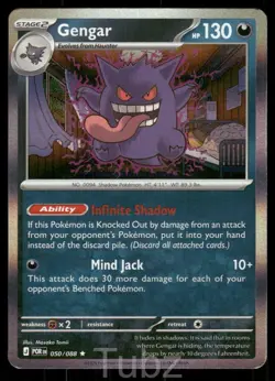 Gengar 050/088 Rare Perfect Order Pokemon Near Mint - Image 1