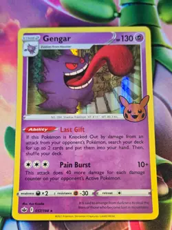 Gengar 057/198 Holo Promo Trick or Trade BOOster Pokemon Holo Near Mint - Image 1
