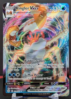 Pokemon Kingler VMAX #029/172 English Brilliant Stars Ultra Rare - Image 1