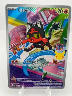 Litten ME: Mega Evolution Promo 044 Pokemon Card Holo - Image 1