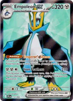 Empoleon ex 114/094 Ultra Rare Phantasmal Flames Pokemon Holo Near Mint - Image 1