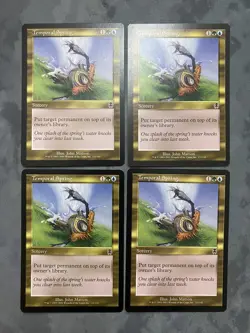 (x4) MTG Temporal Spring #125/143 Common Apocalypse 2001 (APC) *light play - Image 1