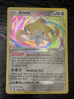 The Pokemon Company Pokemon TCG Jirachi 119/185 Vivid Voltage Amazing Rare Holo - Image 1