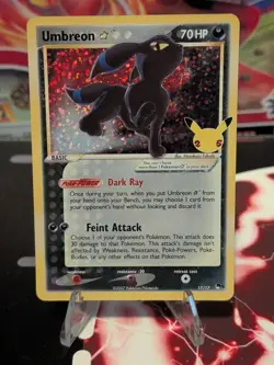 Pokemon TCG: Umbreon Gold Star 17/17 Celebrations 25th Anniversary NM/Mint! - Image 1
