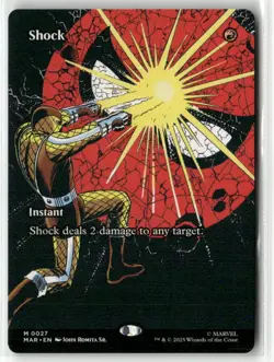 Shock (Borderless) 27 NM MTG Marvel Universe Spider-Man Magic - Image 1