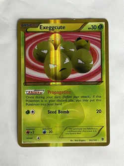 Pokemon Plasma Blast EXEGGCUTE Secret Rare 102/101 Nice! - Image 1