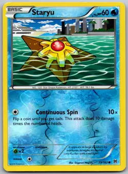 Staryu 29/162 Common BREAKthrough Pokemon Reverse Holo Near Mint - Image 1