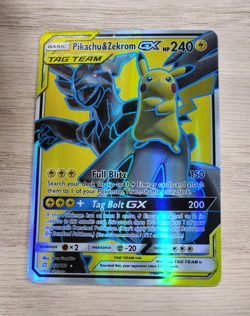 Pikachu & Zekrom GX 162/181 SM Team Up Ultra Rare Full Art Holo 240 HP ENG - Image 1
