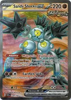 Pokemon Sandy Shocks ex 228/182 - Paradox Rift - NM - Image 1