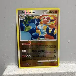 Pokemon Infernape Stormfront 3/100 Holo Rare Stage 2 HP 120 English - Image 1