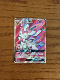 Pokemon Sylveon GX 140/145 200 HP Guardians Rising Ultra Rare Holo - English - Image 1