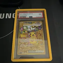 PSA 9 Pikachu ex 247/191 SV08 Surging Sparks Hyper Rare Holo 2024 Pokemon - Image 1