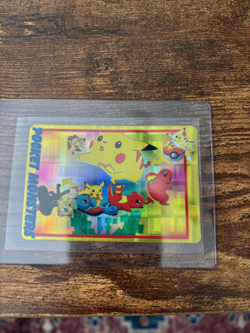 Pikachu Vintage Vending Machine Prism Sticker 1998 Pikachu Stamp Pokemon (112) - Image 1