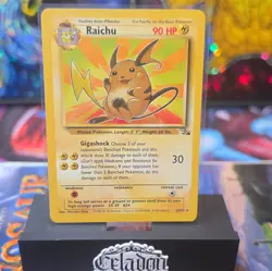 ​Pokemon TCG Raichu 29/62 Fossil Set Vintage 1999 WOTC Non-Holo Rare Card NM - Image 1