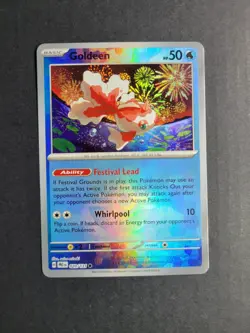 Goldeen 20/131 Pokemon TCG S&V Prismatic Evolutions Pokeball Common Holo NM - Image 2