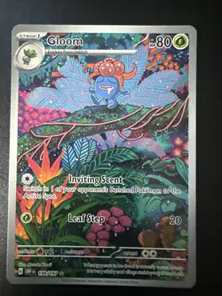 Gloom 198/197 Sv03: Obsidian Flames Pokemon TCG Illustration Rare English NM 👌 - Image 1