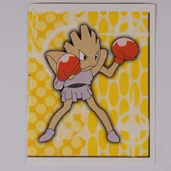 Hitmonchan 177 - Merlin Topps - Vintage Pokemon Sticker - NM - Image 1