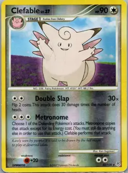 CLEFABLE - 22/130 - DIAMOND & PEARL - REVERSE HOLO - HP - Image 1