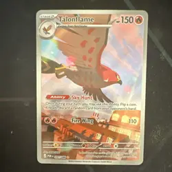 Pokemon TCG Talonflame 091/088 Prismatic Evolutions Rare Full Art Holo ENG - Image 1